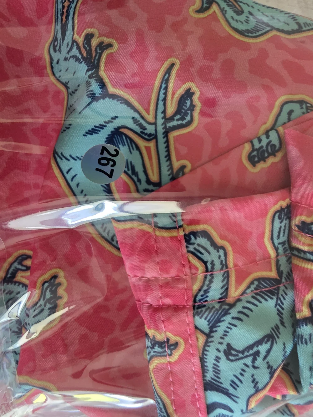 Member's Mark Men's Swim Trunks Size XL Pink Dinosaur Print NWT